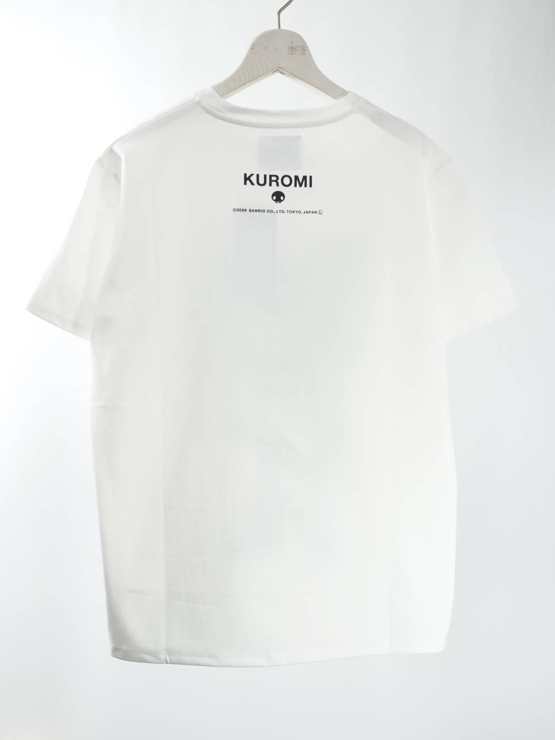 【3Dクロミ デザイン】TR-097“BLACK KUROMI“ アートTシャツ / サンリオ /  WHITE/ ユニセックス