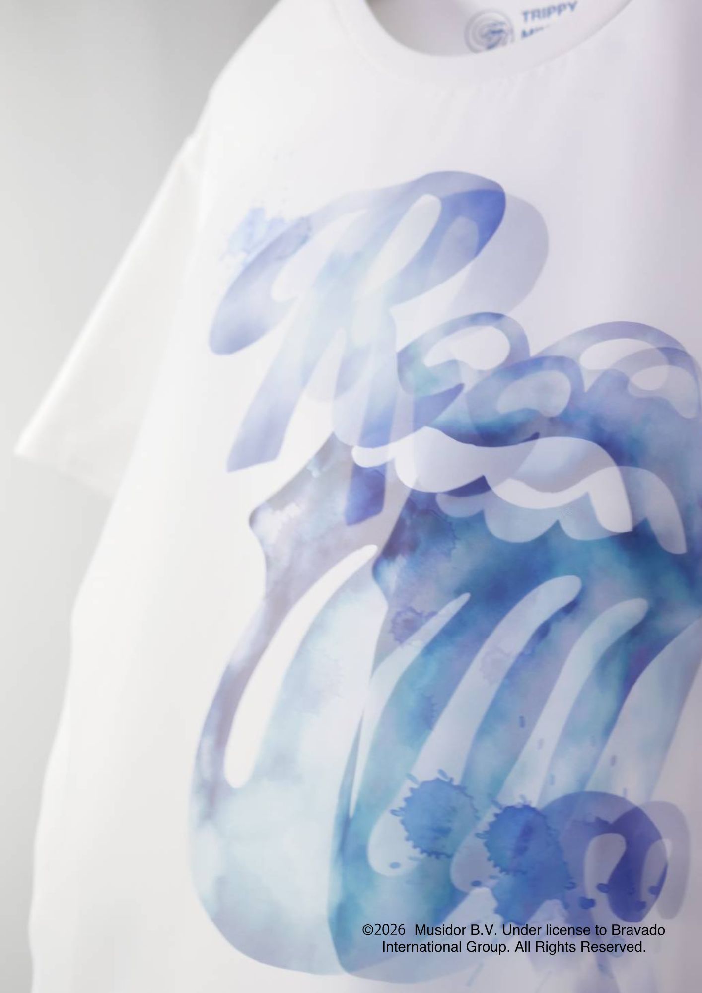 【The Rolling Stone】 RS No.9 CARNABYコラボレーション /TR-134  RE LIP&TONG INK 3DTシャツ/ WHITE/ ユニセックス