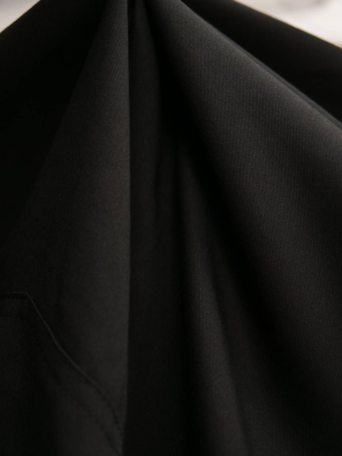 【大人のデザインスラックス】 BLACK / ワイドスラックス / イージーパンツ