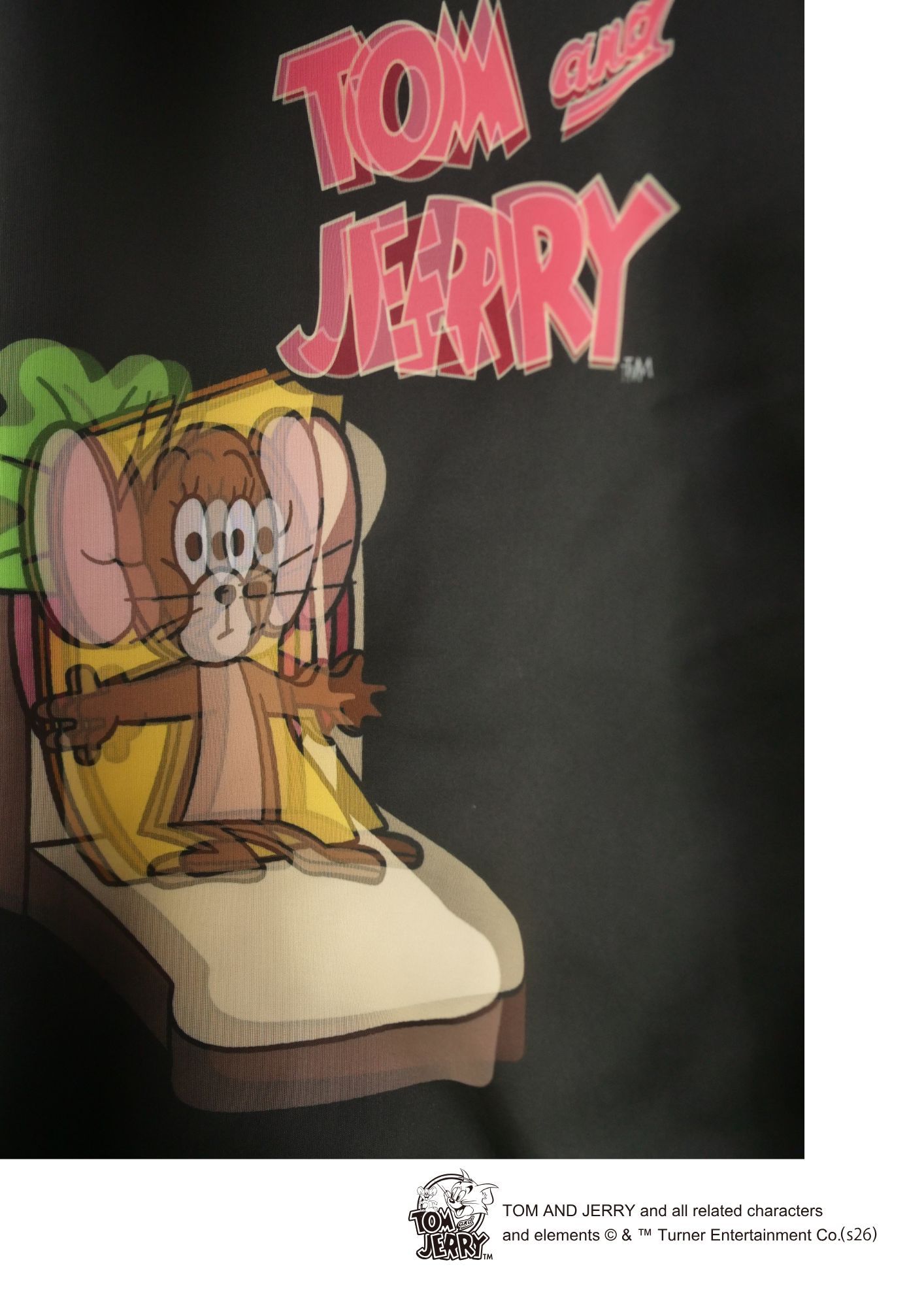 【TOM&JERRY×TRIPPY MIKIO ART】 TR-156 / 3DTシャツ / BLACK / ロンT / ユニセックス