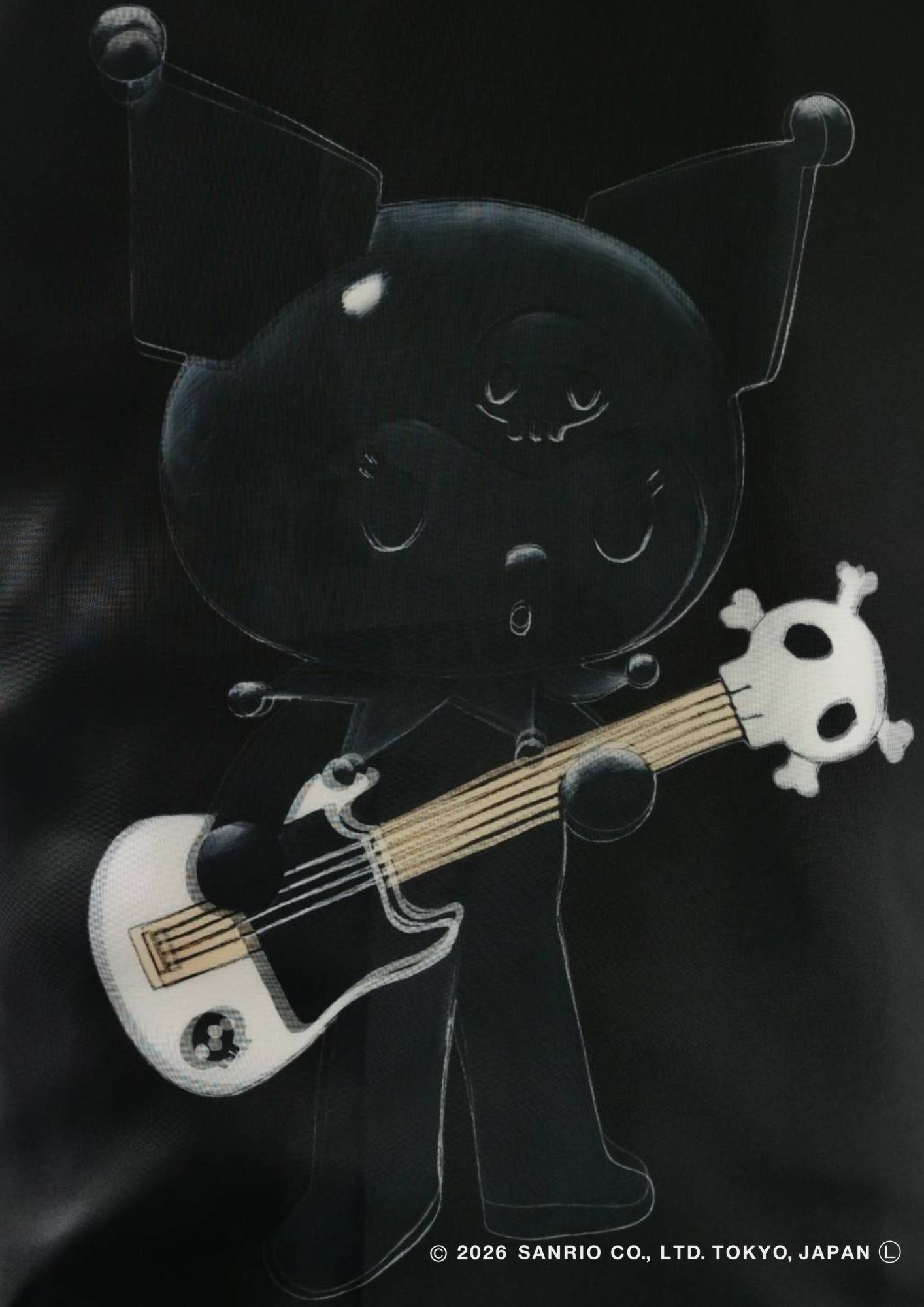 【KUROMIデザイン】TR-097 / 3DアートTシャツ / サンリオキャラクターコラボ / BLACK / ユニセックス