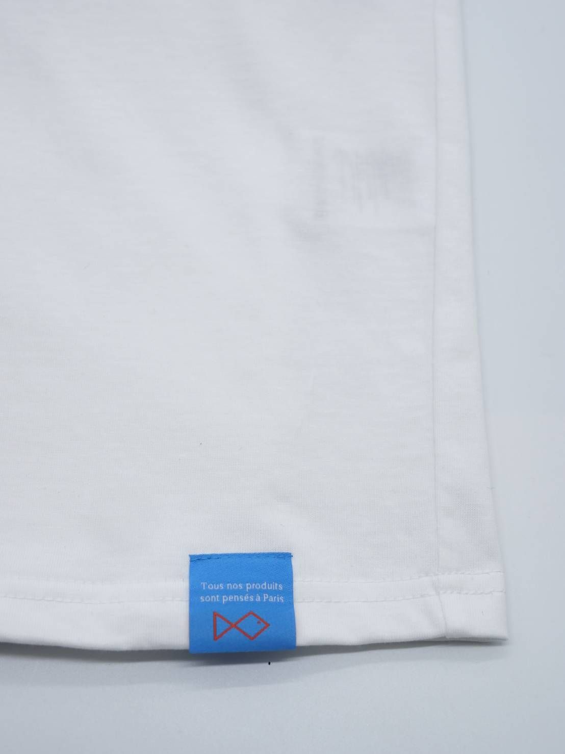 【LEON掲載】 ハートデザイン/ 刺繍Tシャツ/ WHITE / 半袖Tシャツ