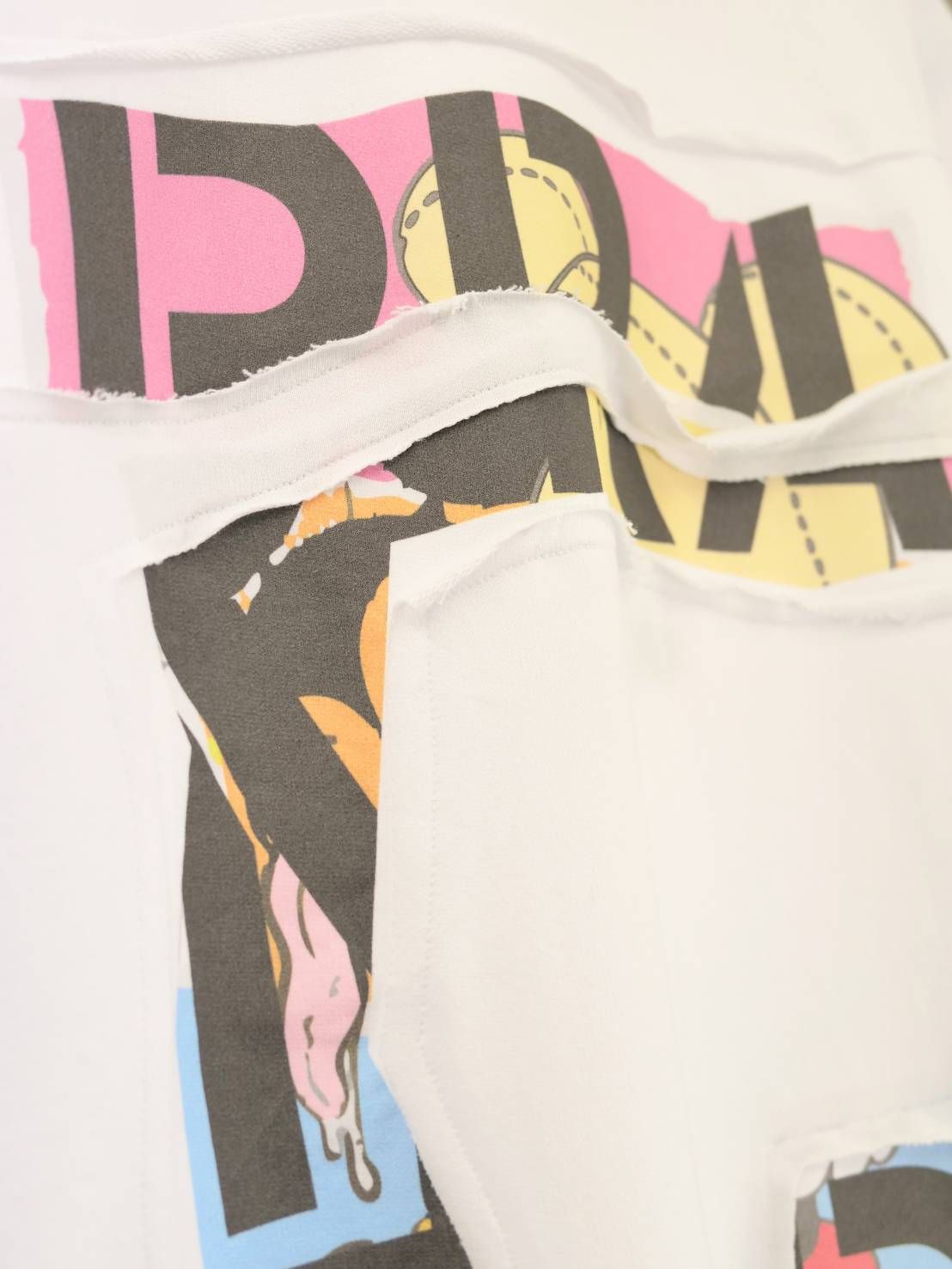 【パッチワークで表現】 Art Tシャツ / 100％コットン / WHITE / アートブランド / ユニセックス