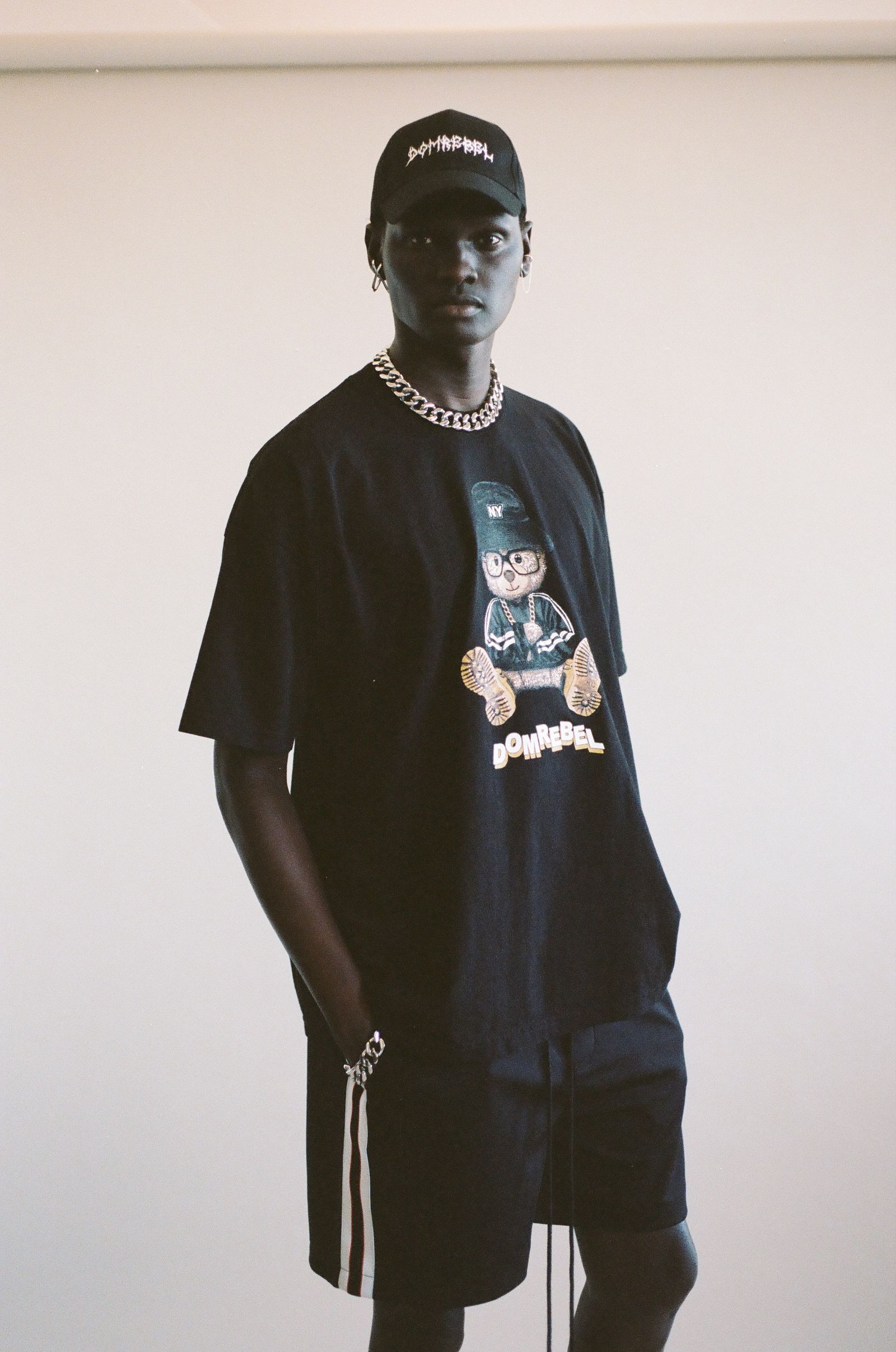 NYBEAR BOX T SHIRT / BLACK / 黒色/オーバーサイズ  / USA産コットン / ヘビーオンス /厚手