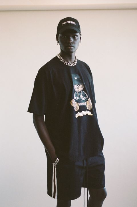 NYBEAR BOX T SHIRT / BLACK / 黒色/オーバーサイズ  / USA産コットン / ヘビーオンス /厚手