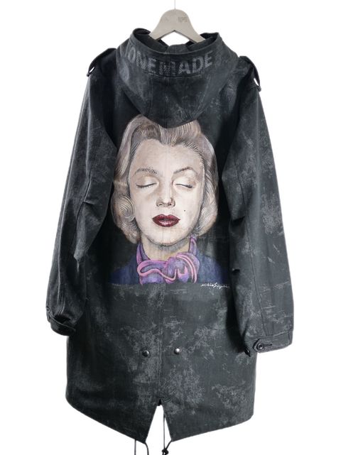 【別注 モッズコート】PARKA SHELL M-1951 / M-51 / Black Denim アウター / UNISEX / マリリンモンローデザイン