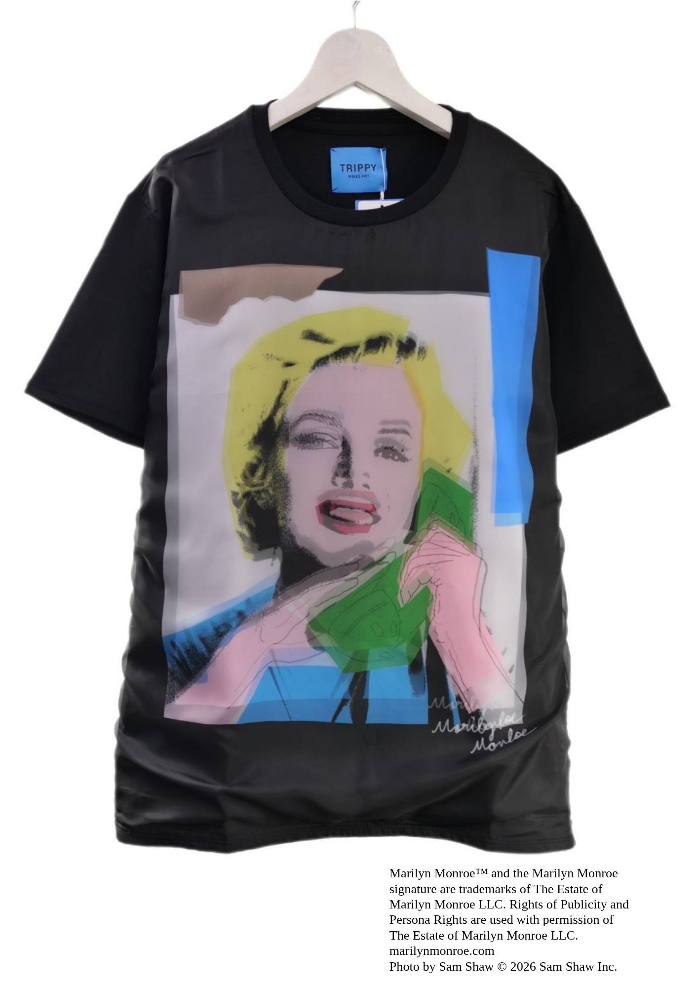 【マリリンモンローデザイン】TR-141 / MONROE TELEPHONE / 3DTシャツ / BLACK / ユニセックス