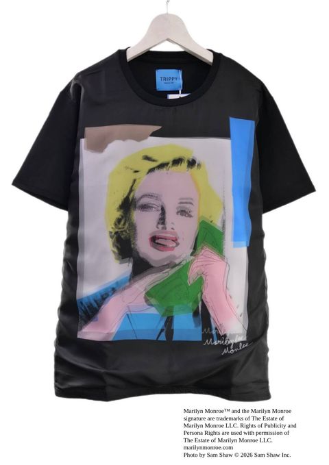 【マリリンモンローデザイン】TR-141 / MONROE TELEPHONE / 3DTシャツ / BLACK / ユニセックス