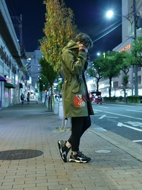 「ONEMADE×LanderBlue」 別注のモッズコートコーディネート④