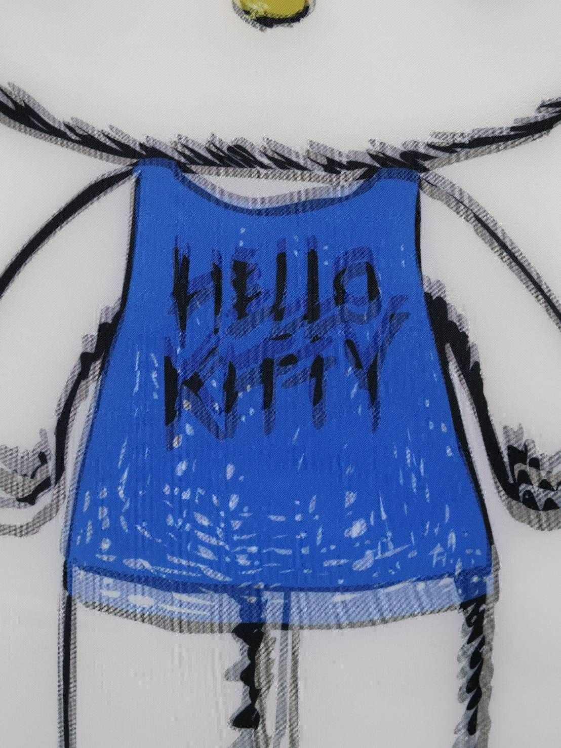 【3Dハローキティデザイン】TR-094 アートTシャツ / サンリオコラボ / WHITE / ユニセックス