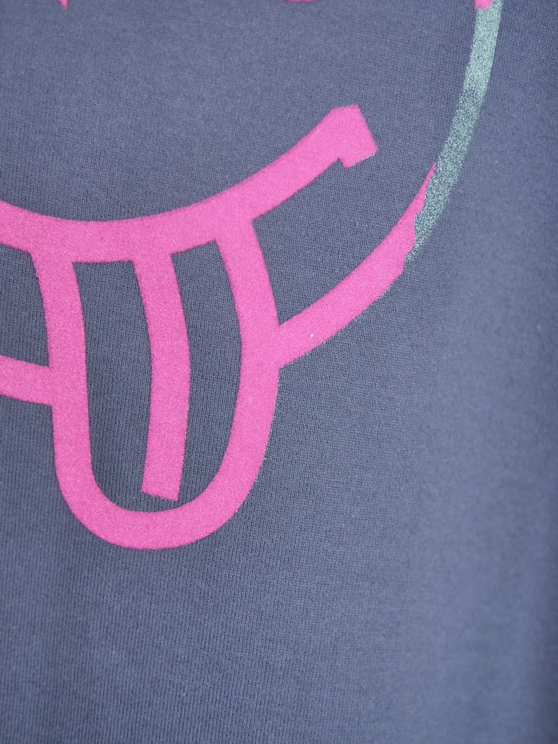 【ニコちゃんTシャツ】現代アート作家が手がけるブランド /ダークグレー /  コットン100％ / MADE IN JAPAN