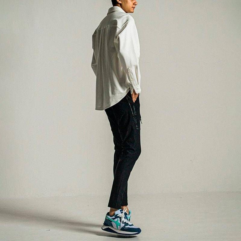 【コラボスニーカー】 W6YZ×RESOUNDCLOTHING / デニムスニーカー / ローカット / YAK-M RESOUND CLOTHING / JEANS-WHITE-TIFFANY【40-1C16】