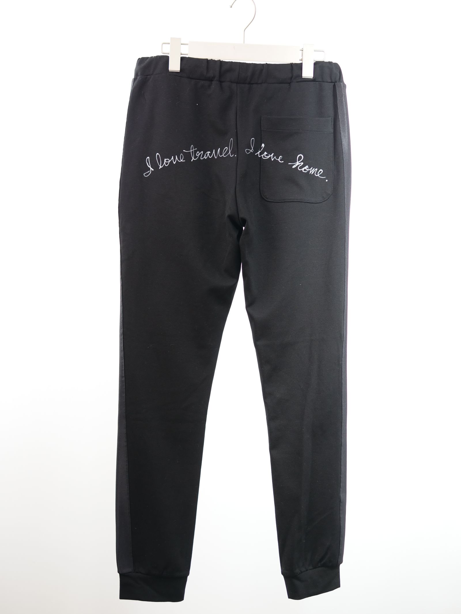 ONE-904 / SWEAT PANT / ジョガーパンツ / ストレッチ素材 / スマイルワッペン / ハンドメイド