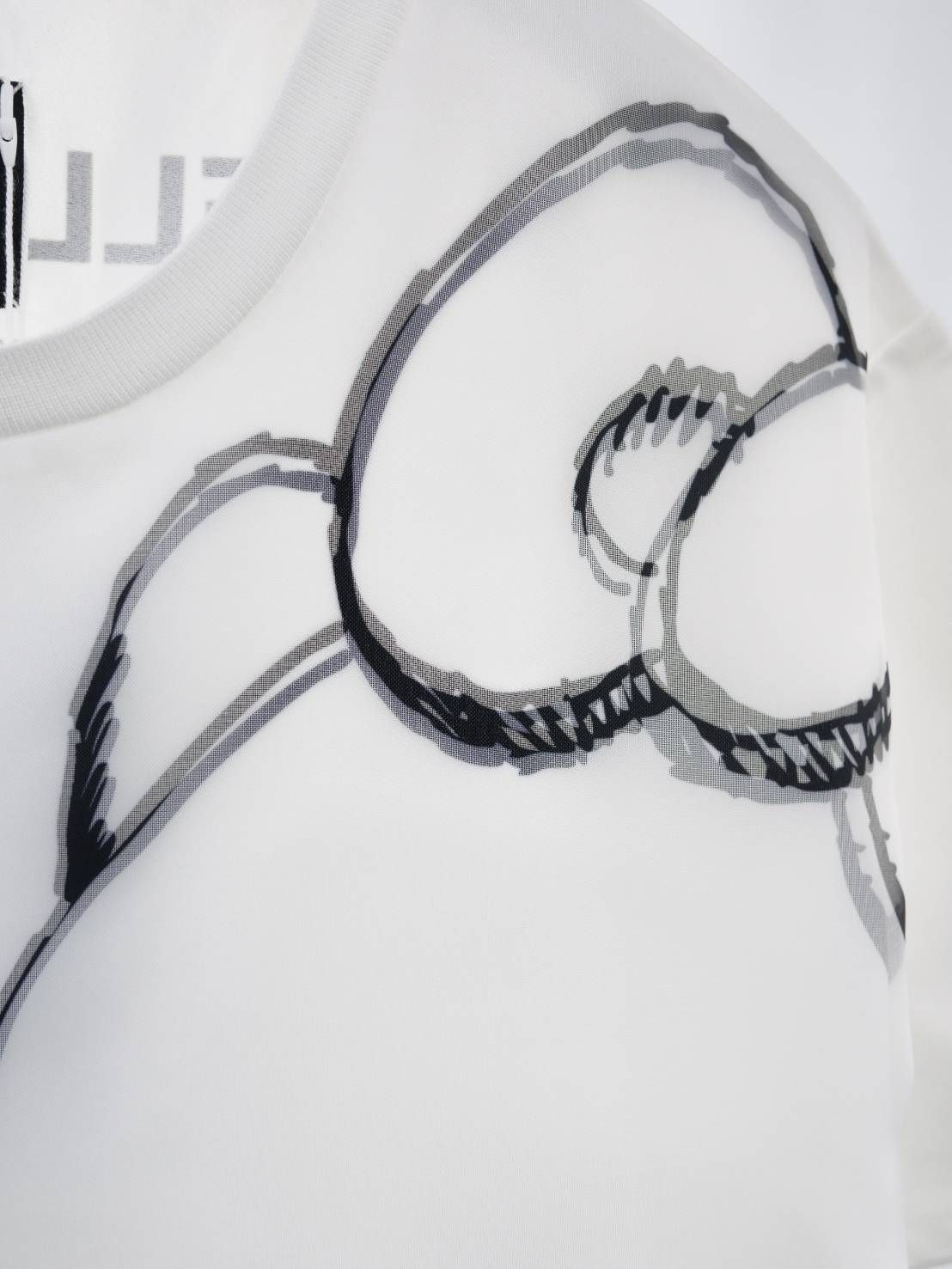 【3Dハローキティデザイン】TR-095 アートTシャツ / サンリオコラボ / WHITE / ユニセックス