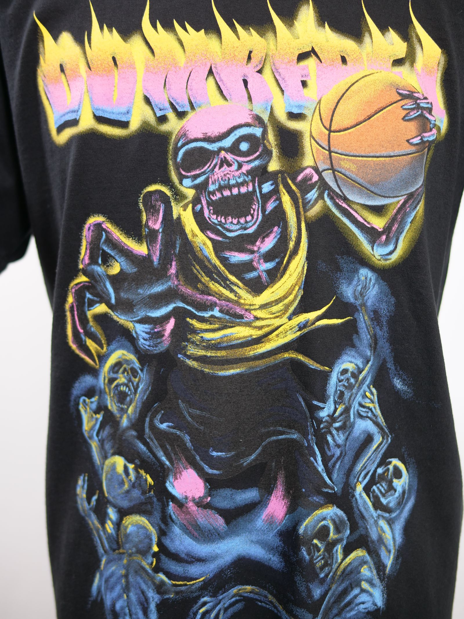 BASKET BONES BOX T SHIRT /  BLACK / オーバーサイズ / USA産コットン / ヘビーオンス /厚手