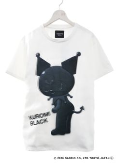 【KUROMIデザイン】TR-096 / 3DアートTシャツ / サンリオキャラクターコラボ / WHITE / ユニセックス