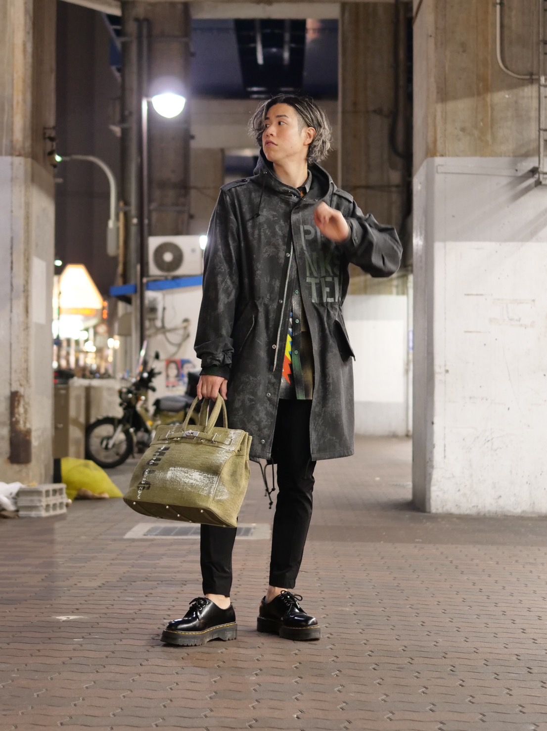 【別注 モッズコート】PARKA SHELL M-1951 / M-51 / Black Denim アウター / UNISEX / カートコバーンデザイン