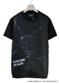 【KUROMIデザイン】TR-096 / 3DアートTシャツ / サンリオキャラクターコラボ / BLACK / ユニセックス