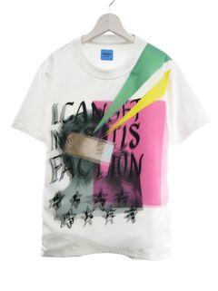 【3DアートTシャツ】 MX-1408 / NO SATISFACTION /  アートブランド / Art Tシャツ / WHITE / トロンプルイユファッション /ユニセックス