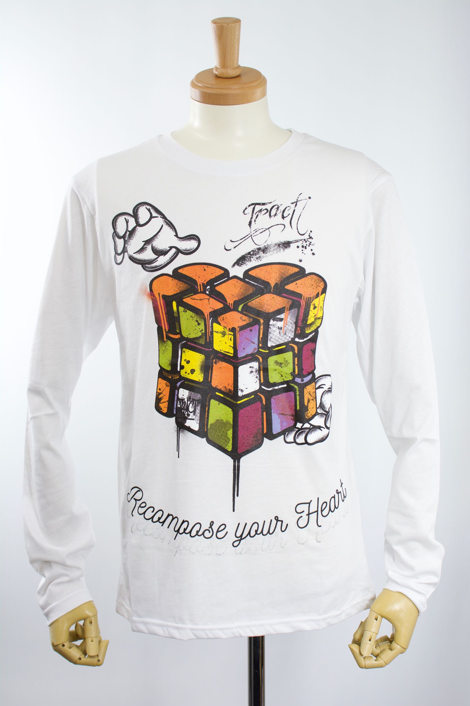 TR166MLS / RECOMPSE / WHITE / グラフィティーTシャツ / アート / MADE IN ITALY