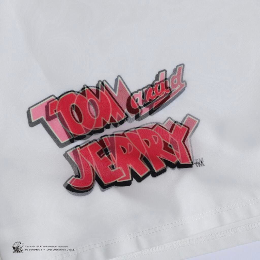 【トム&ジェリー】コラボレーション /TR-150 TOM&JERRY LOVE WHITE 3DTシャツ / ユニセックス