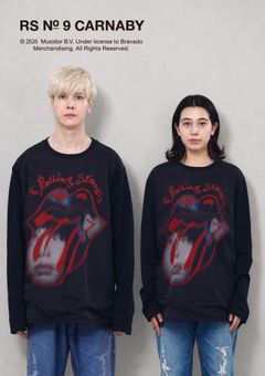 【The Rolling Stones×TRIPPY MIKIO ART】TR-158 / 3DTシャツ / BLACK / ロンT / ユニセックス
