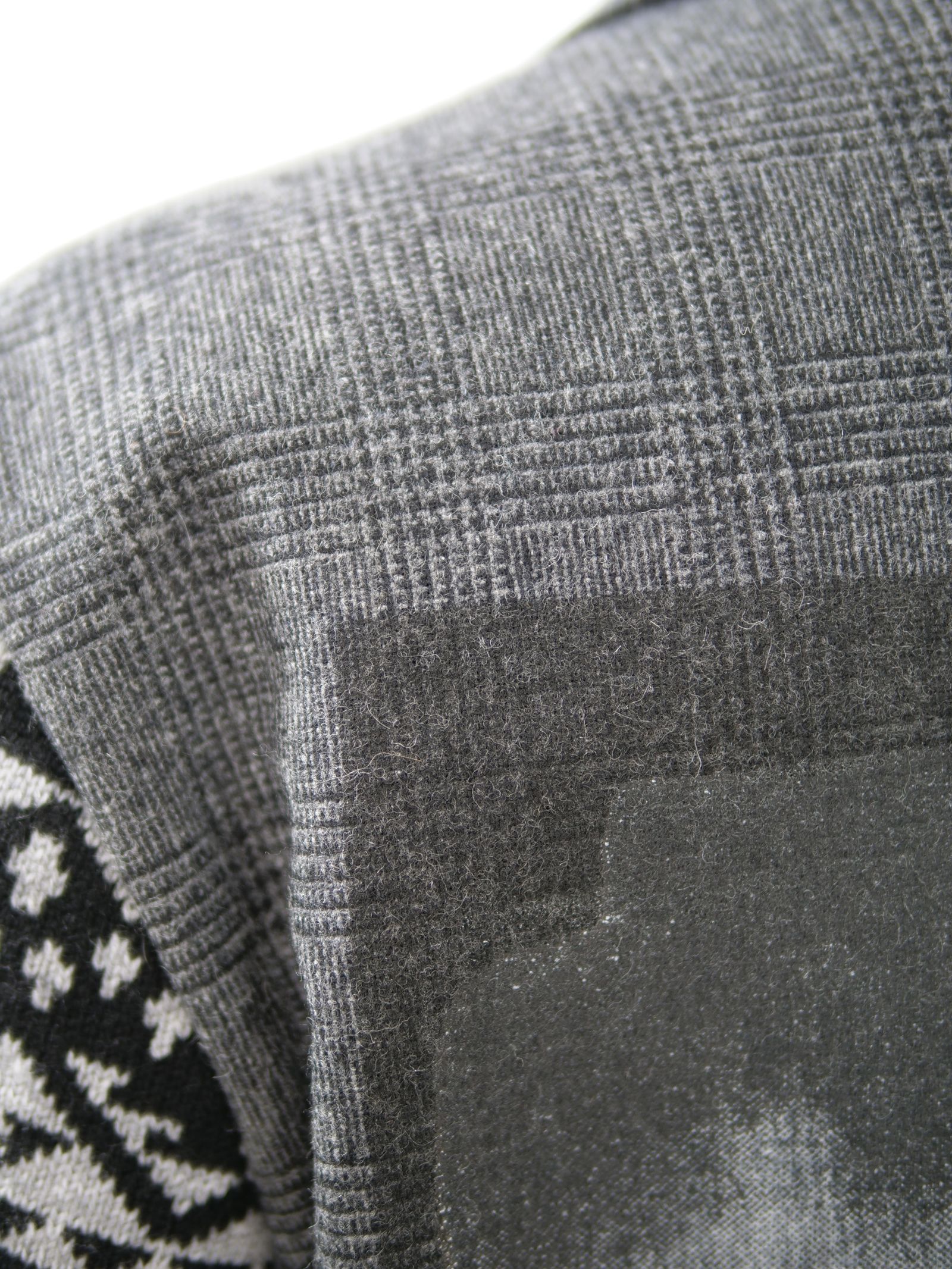 ONE-828  KINIT SLEEVES JACKET / ユニセックス  / ニット切り替えテーラード / ハンドメイド / ウール / カシミア