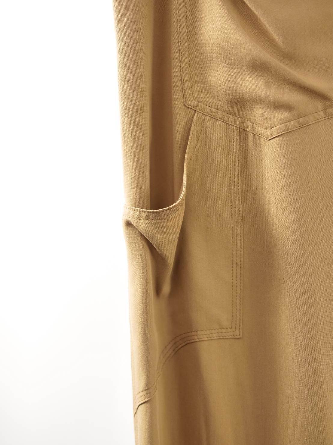 【大人のデザインスラックス】 CAMEL / ワイドスラックス / イージーパンツ