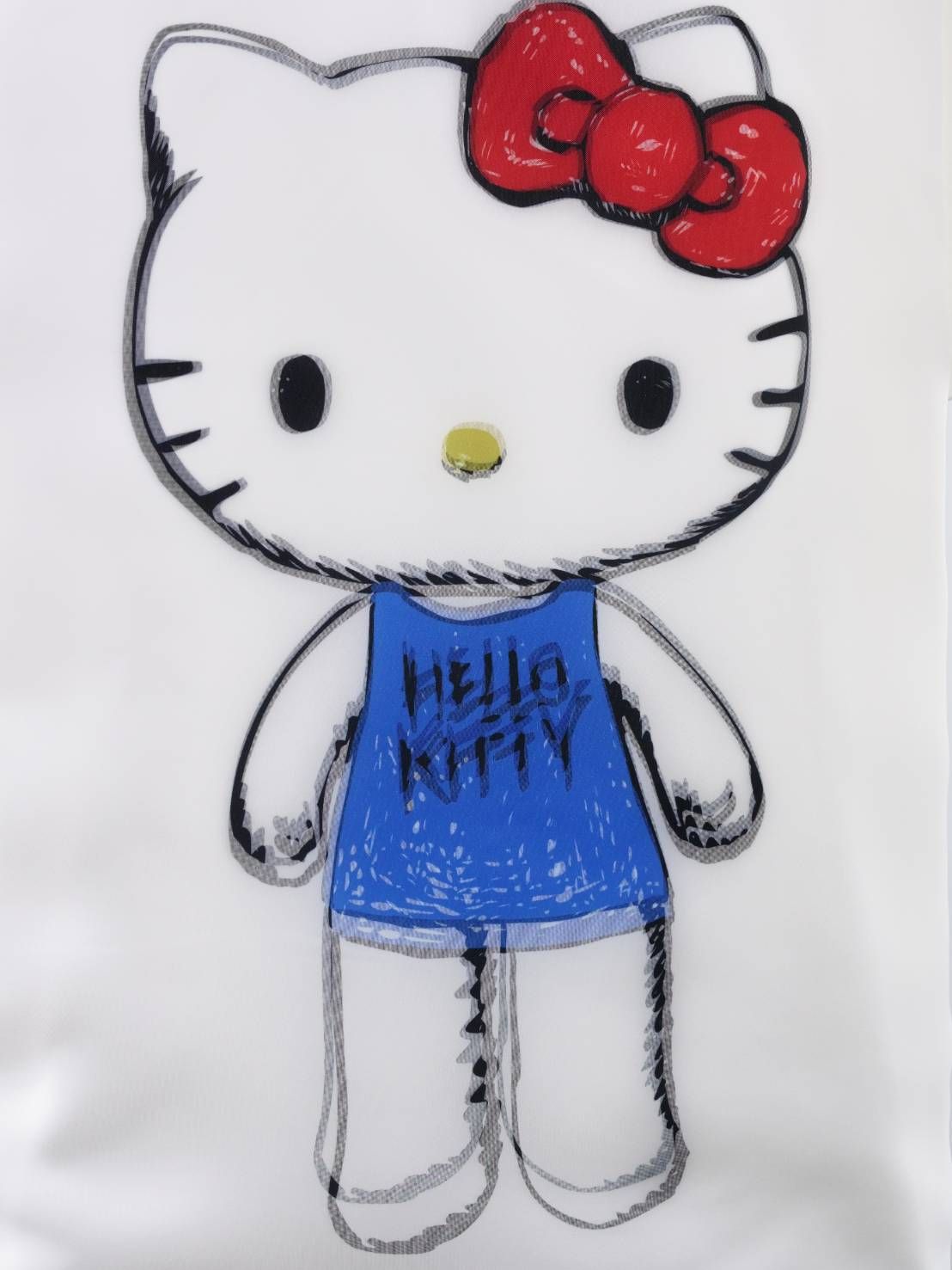 【3Dハローキティデザイン】TR-094 アートTシャツ / サンリオコラボ / WHITE / ユニセックス