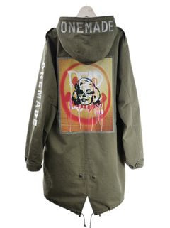 【世界で一枚だけ】別注 モッズコート / マリリンモンロー / ヴィンテージカーキ / ハンドメイド / アートブランド / UNISEX /PARKA SHELL M-1951 / M-51