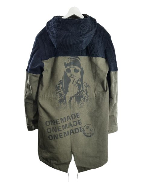 「異素材を組み合わせた」KNIT MODS COAT / ニット×モッズコート /  ハンドメイド /  MADE IN JAPAN / カートコバーン /