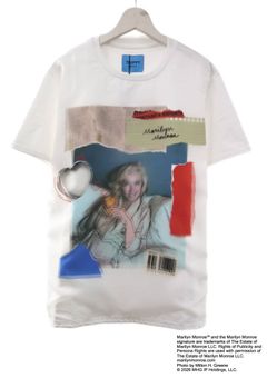 【マリリンモンローデザイン】TR-145 / MONROE LOVE / 3DTシャツ / WHITE/ ユニセックス