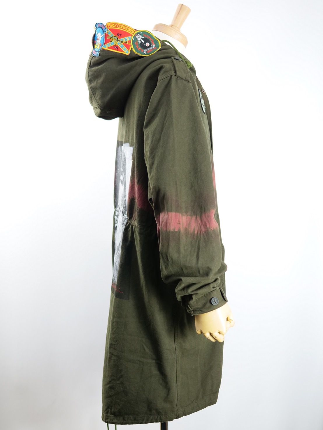 【世界で一枚だけ】 MODSCOAT / UNISEX / ユニセックス / ヴィンテージカーキ / ハンドメイド / タイダイ染め / 手染めモッズコート / HAND MADE / アートブランド