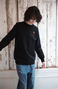 【流行のきっかけはパリCOLOTTE】 MAISON HONORE / スエット BLACK /  ハートフィッシュ /  フレンチテリートレーナー