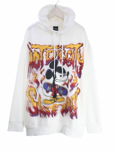 【MAXSIX3Dシリーズ】 SKATE / MICKEY / アートTシャツ / ディズニーライセンス商品 / WHITE / ユニセックス