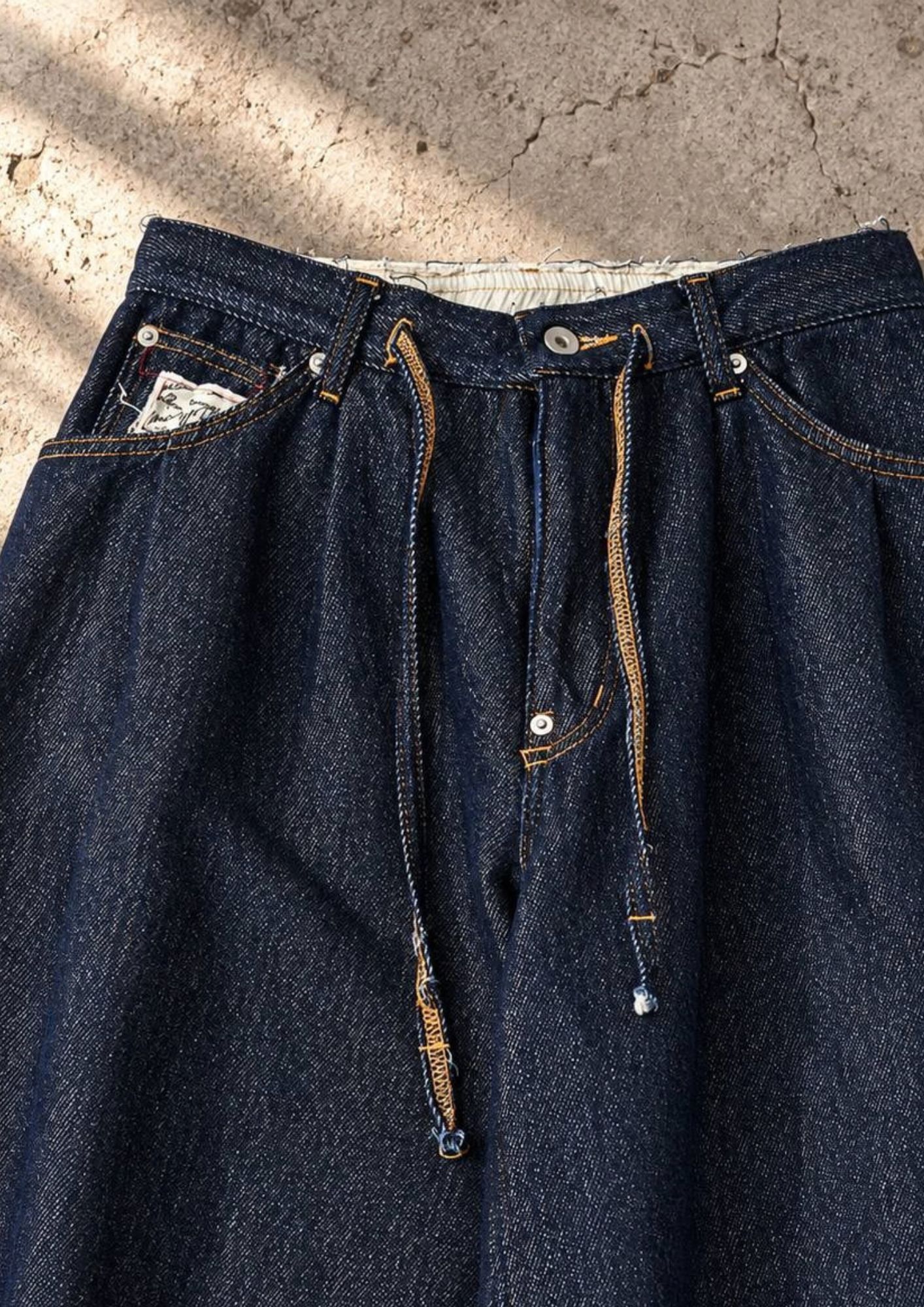 【Loose twist yarn denim barrel】 岡山産デニム / バレルレッグ / ルーズシルエット /