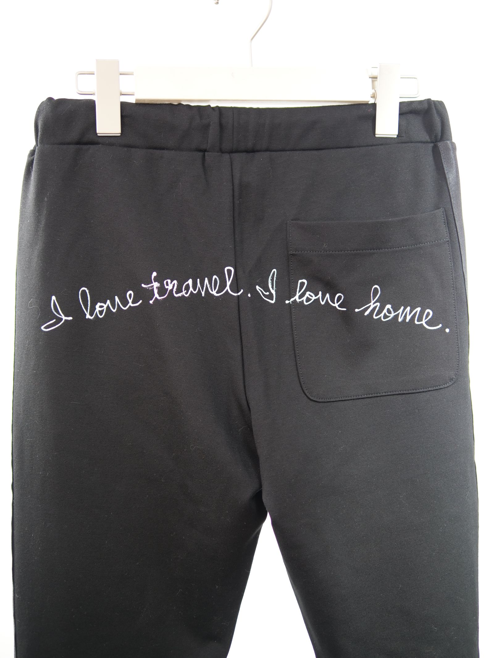 ONE-904 / SWEAT PANT / ジョガーパンツ / ストレッチ素材 / スマイルワッペン / ハンドメイド