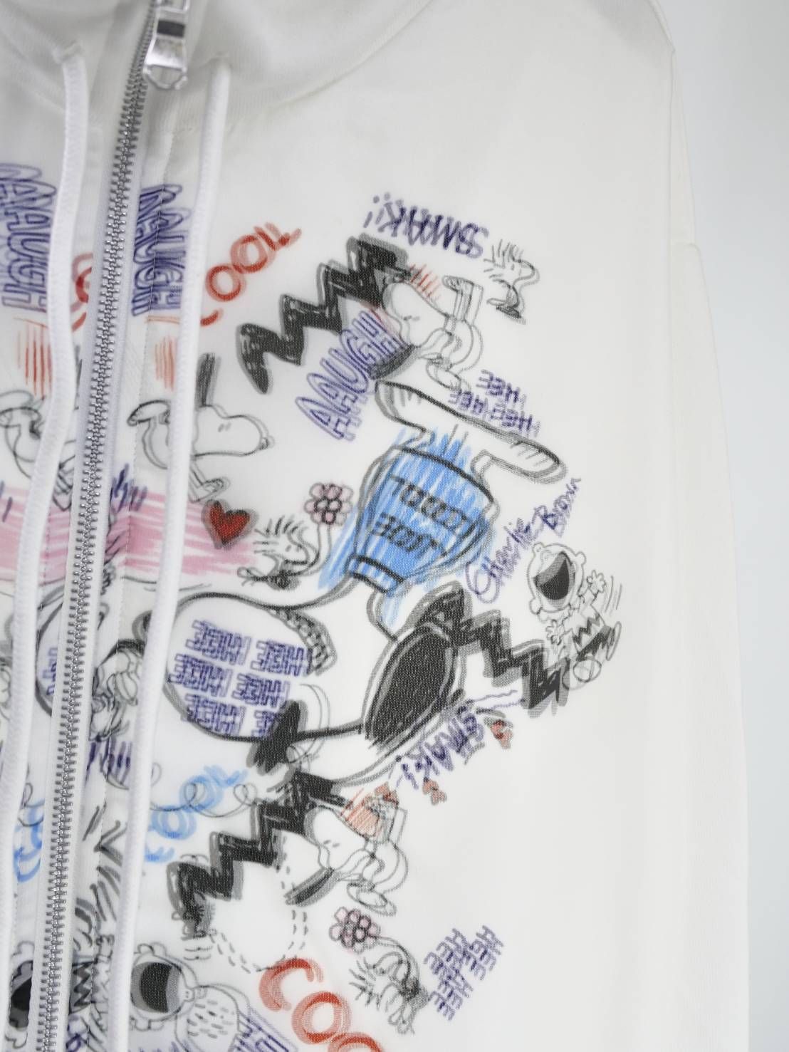 【スヌーピーシリーズ】 TR-102 / PEANUTS / SNOOPY / ライセンス商品 / 3Dアート / スヌーピーパーカー / WHITE / UNISEX