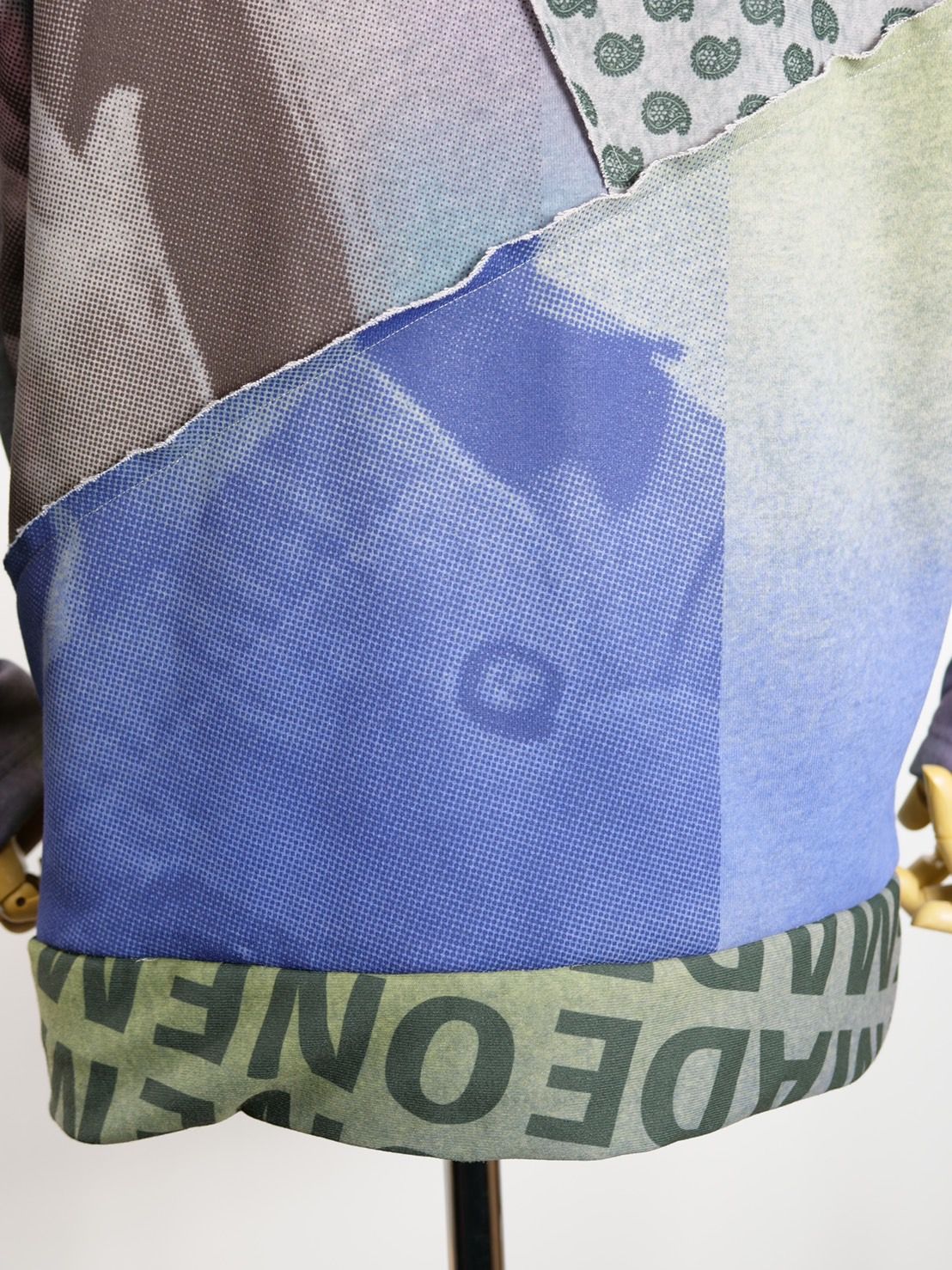 【異素材を組み合わせた逸品】ONE-1009 / HOODED BLOUSON / レイヤードZIPパーカー