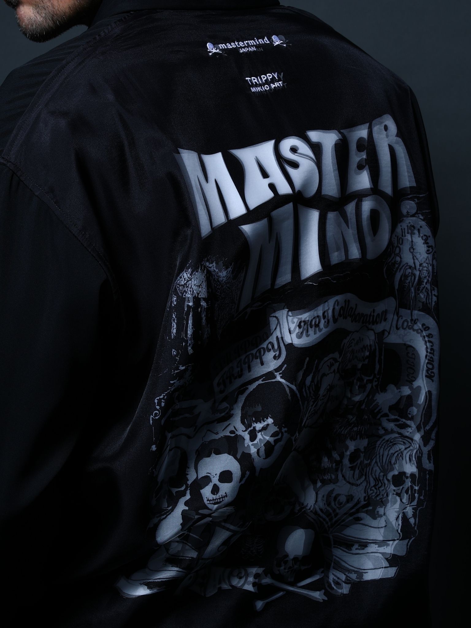 1月17日からの販売【mastermind JAPAN コラボレーション】 TRMM-4 ROCK STARS / SHIRT /BLACK/ 3Dアート/ UNISEX/