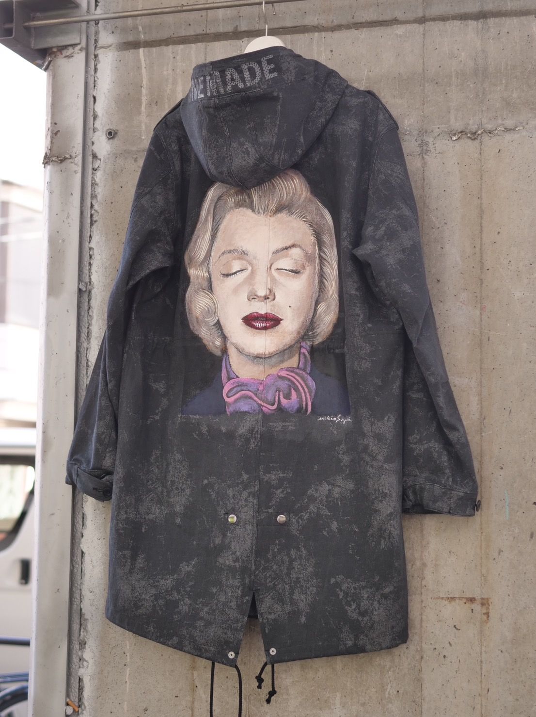【別注 モッズコート】PARKA SHELL M-1951 / M-51 / Black Denim アウター / UNISEX / マリリンモンローデザイン
