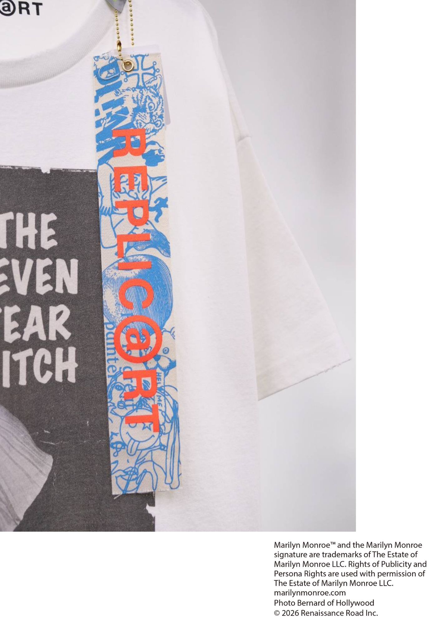 【マリリンモンロー】 RP-MM-001 / Marilyn Monroe Tシャツ / WHITE / ユニセックス