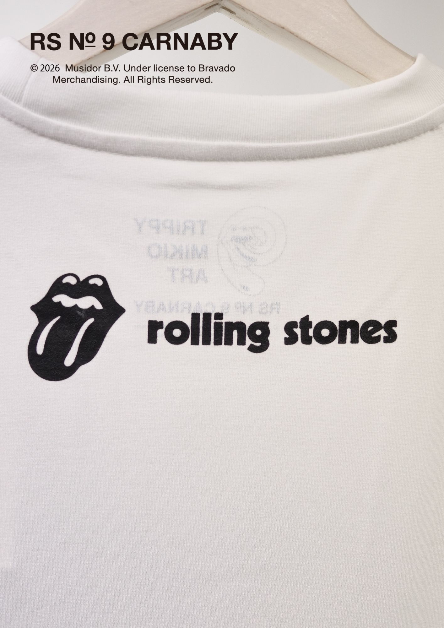 【The Rolling Stones×TRIPPY MIKIO ART】TR-158 / 3DTシャツ / WHITE / ロンT / ユニセックス