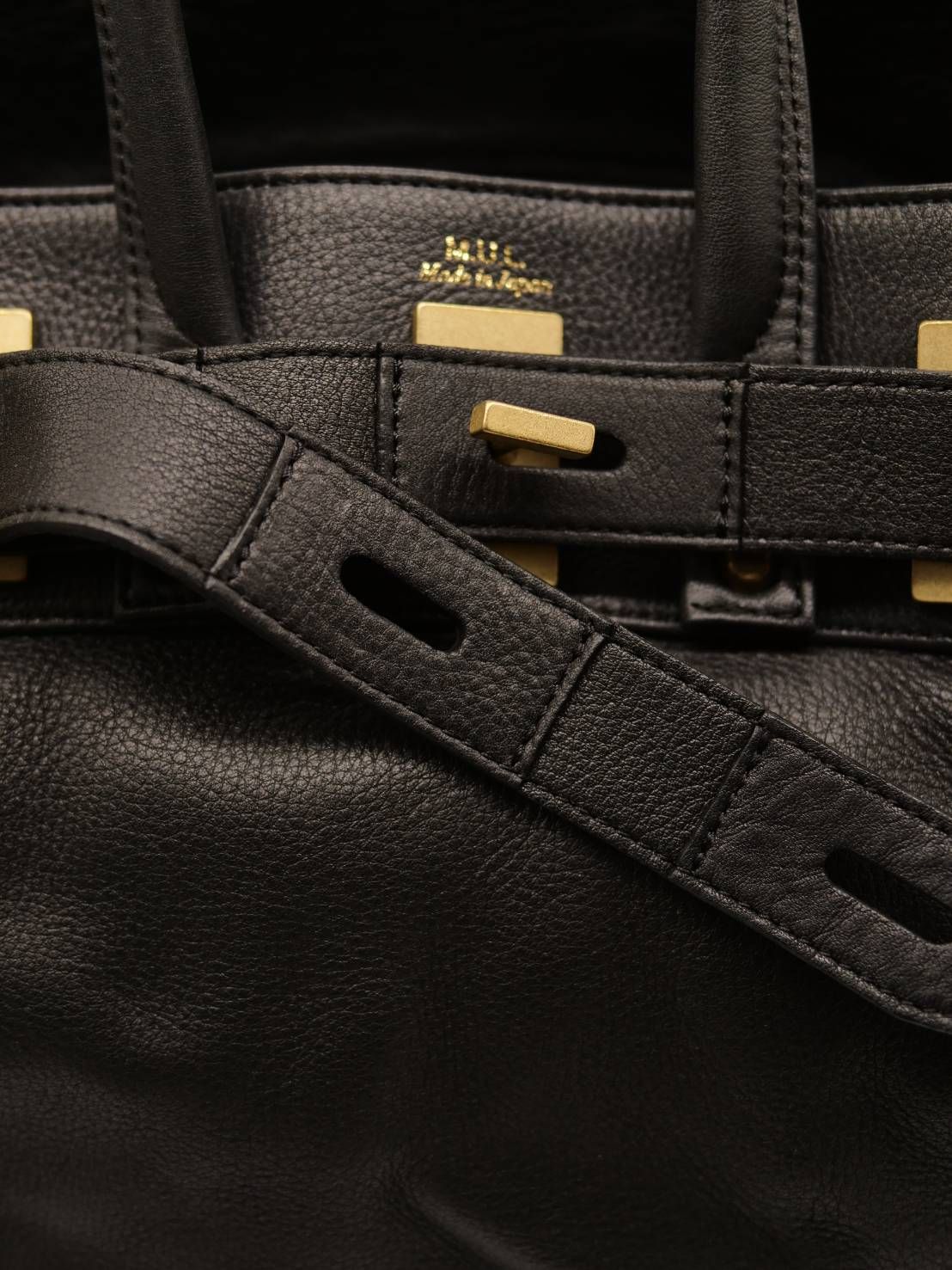 【M.U.L/ エムユーエル】姫路本革（レザー） ブラック / Mサイズ / 日本製 / Made in Japan /トートBag / メンズ レディース 兼用 UNISEX