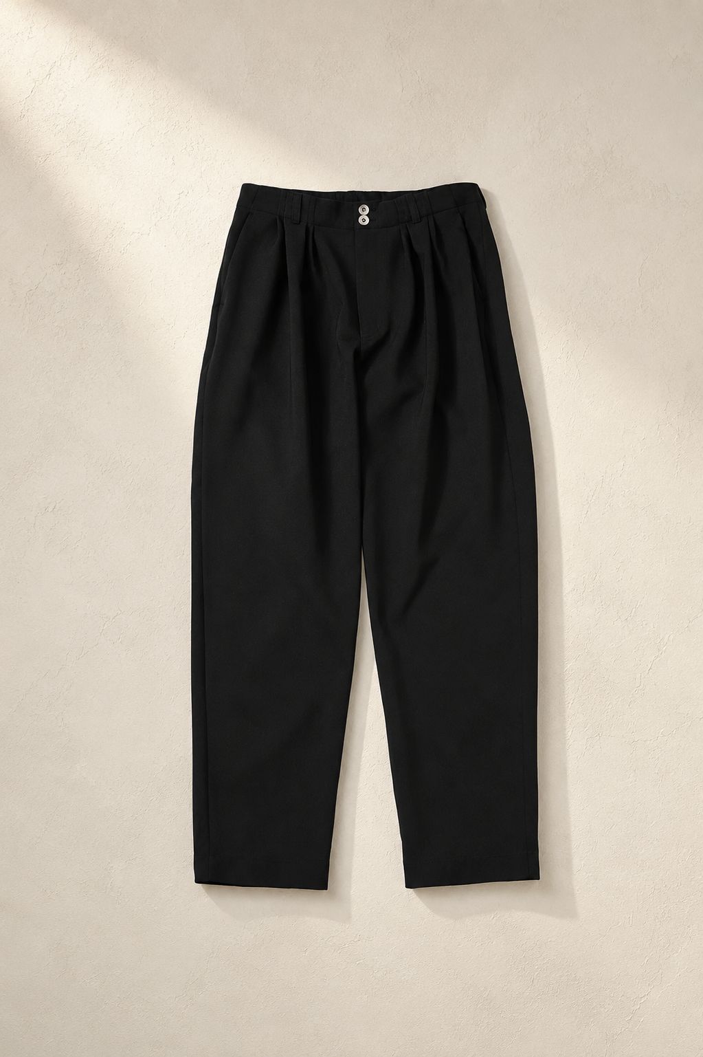 【Double cross 4 tuck trousers】 4タック / ソフィダブルクロス  / ブラック / ワイドスラックス / メンズ