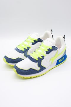 RESOUNDCLOTHING×W6YZ(限定商品) JET-M  / ローカットスニーカー「スウェード×ナイロン×デニムの異素材コンビネーション」