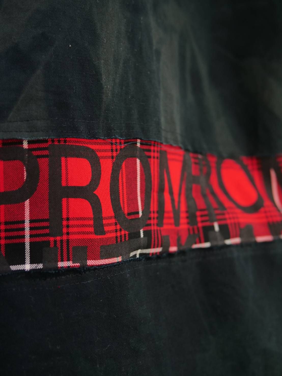 【ONEMADE】 アートミリタリーシャツ｜かご染め×手作業プリントの大人の一着/ BLACK / ユニセックス