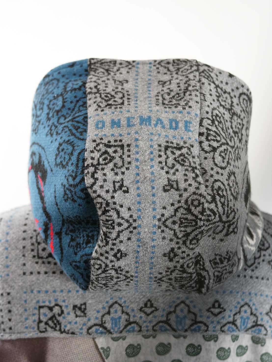 【異素材を組み合わせた逸品】ONE-1009 / HOODED BLOUSON / レイヤードZIPパーカー
