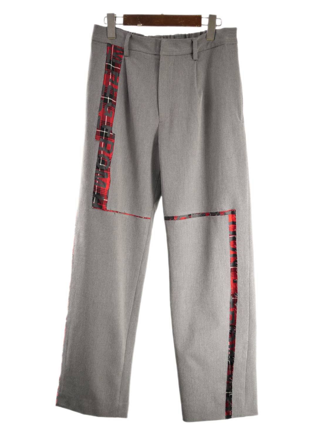 【大人はアートで差別化を】スラックス / 1タック / パッチワーク / ハンドメイド