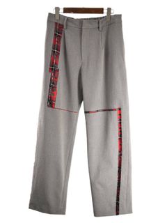 【大人はアートで差別化を】スラックス / 1タック / パッチワーク / ハンドメイド